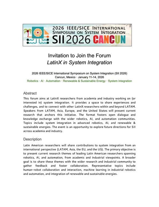 LatinX in System Integration (Page 1)